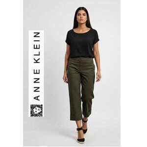 ANNE KLEIN - Olive green cropped pants